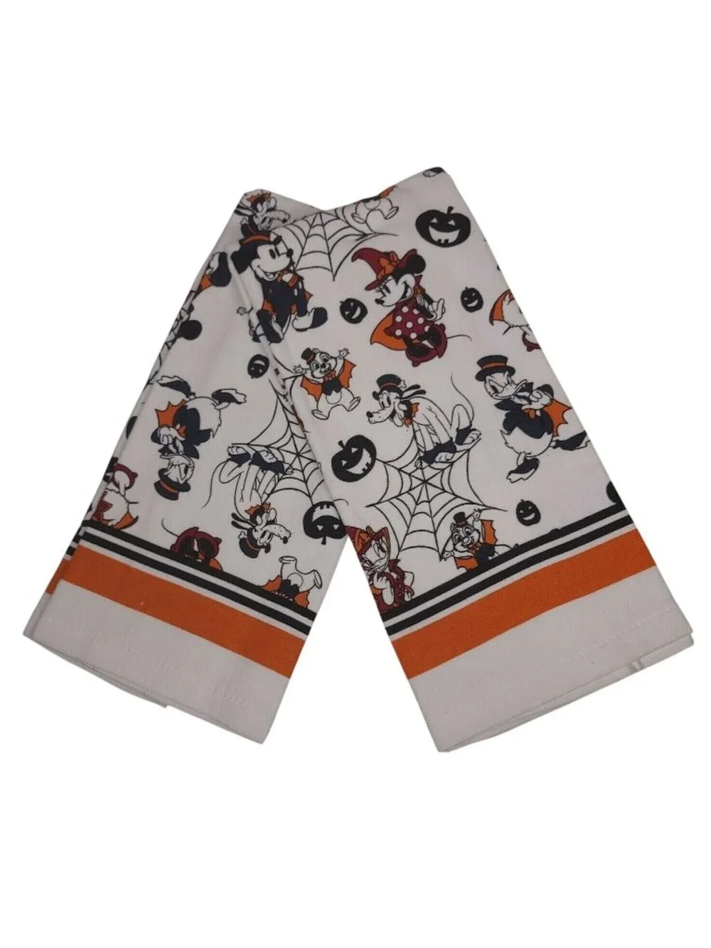 Disney Mickey and Friends Halloween 2 Pack Kitchen Towels 2 Pack Mini Mitts